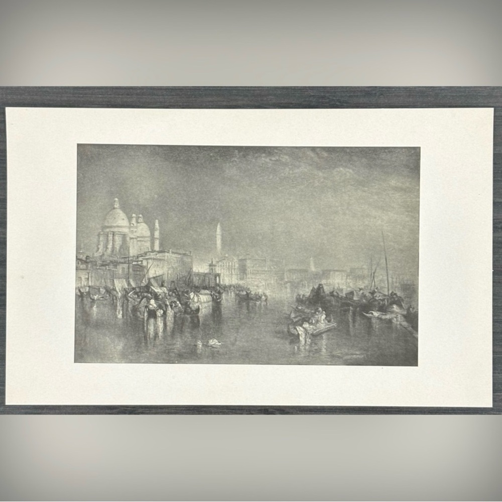 Joseph Mallord William Turner VENICE CANALE GIUDECCA Fine Art Print 1902 Vintage